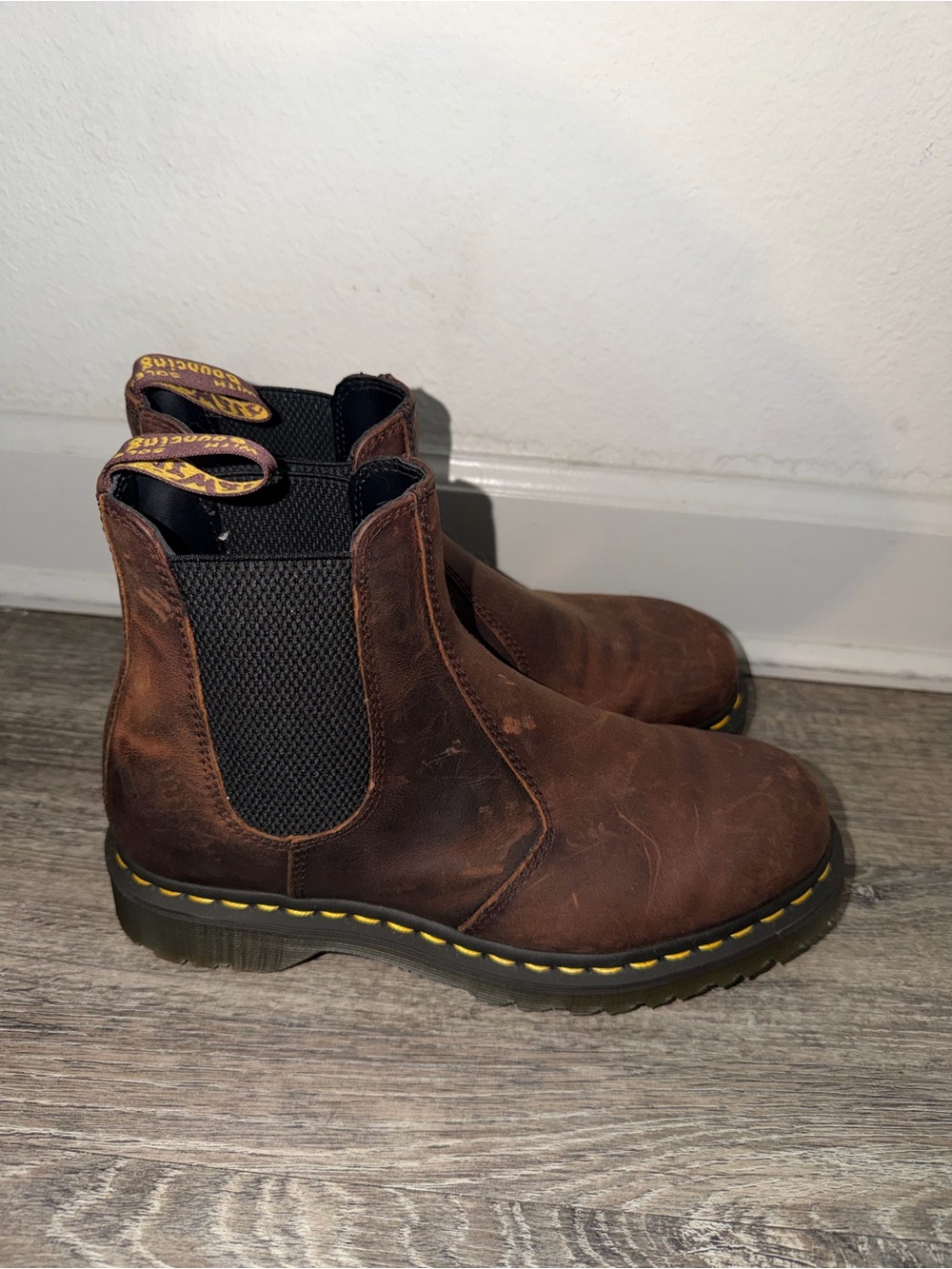 Dr. Martens brown Chelsea boots women’s size 8 to 9 US